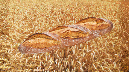 小麦畑とバゲット