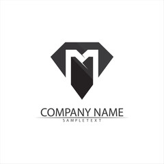 Fototapeta premium M Letter Logo Template