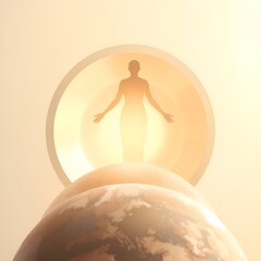 Divine Energy Above Earth