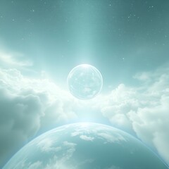 Divine Energy Above Earth