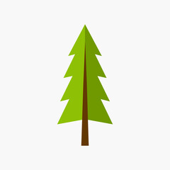 Fototapeta premium Stylized fir tree vector