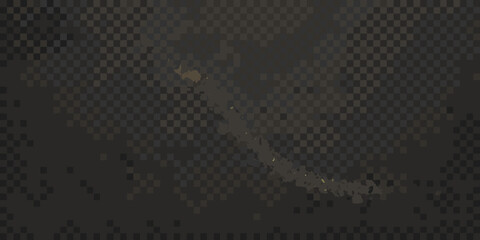 Abstract dark background with golden scattered light trails and shapes © Dipu