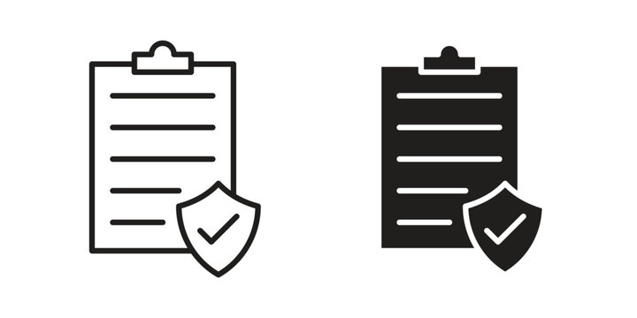 Insurance policy icon. Premium thin line vector illustrator. Vector EPS10