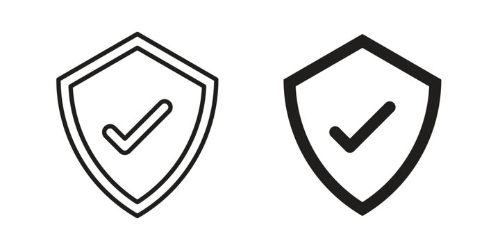 Insured icon. Premium thin line vector illustrator. Vector EPS10