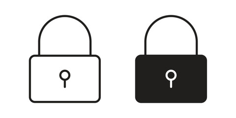Lock icon. Premium thin line vector illustrator. Vector EPS10 © John