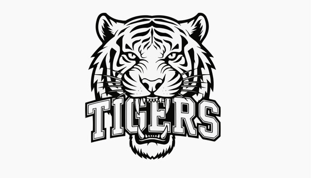 Tiger Head with Typography