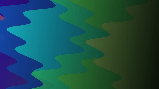A gradient pattern of wavy lines transitioning through shades of blue and green hues in an abstract close-up view
