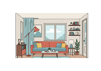 A vibrant city skyline at sunset, depicting a mood of tranquility and urban beauty, perfect for lifestyle and travel content.