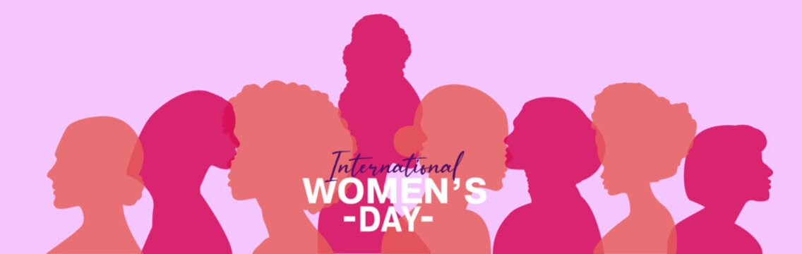 International Women's Day. March 8. Vector illustration, flat design.