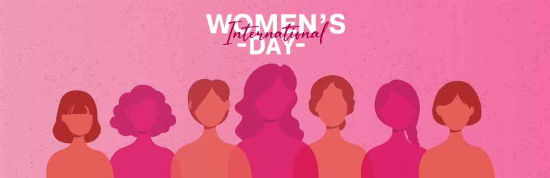 International Women's Day. March 8. Vector illustration, flat design.