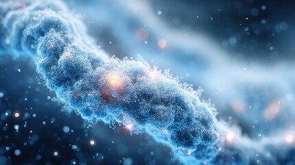 Fototapeta premium Advanced protein enzyme concept representing biochemical systems and reactions.