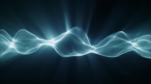Futuristic looped translucent plasma waves drifting dark background ambient glow seamless surreal ambience cascading softly abstract unique style ultra realistic cinematic loop