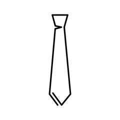Tie line icon vector illustration design. Editable stroke.