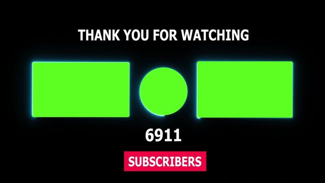 Animation- 9000-subscribers counting YouTube channel celebration with confetti. Social media: Quick count of subscribers to 9000. Counting up to 9000 subscribers for social media. 4K animation