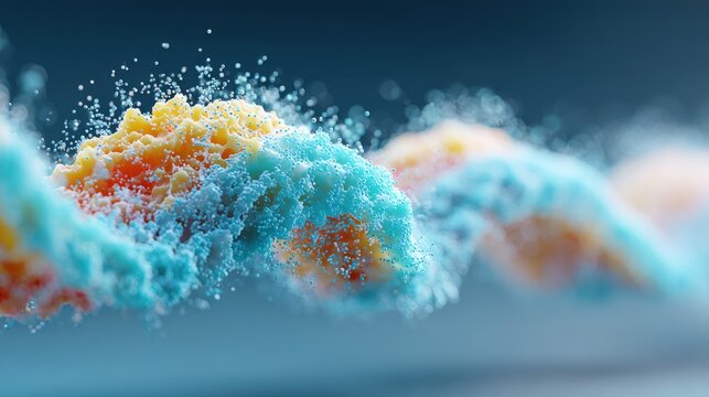 Enzyme protein concept showing molecular specificity and catalytic pathways.