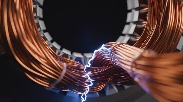 Futuristic cityscape at dusk with skyscrapers.