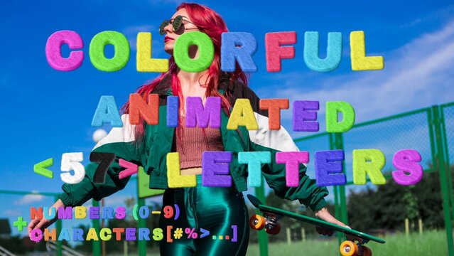 Colorful Animated Letters