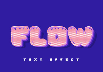 Flow Colorful Text Effect Design © NARIQ