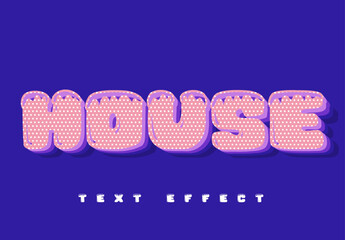 House Colorful Text Effect Design © NARIQ