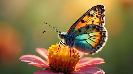 Naklejka premium Macro photo of an insect Created with Generative AI technology