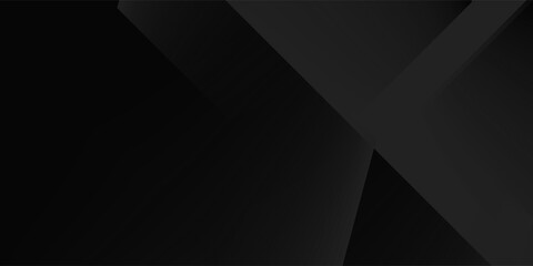 Fototapeta premium Abstract dark black Geometric banner design background. design black modern art. eps 10