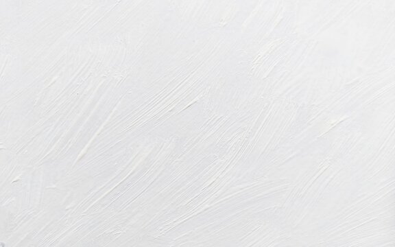 
​White oil paint texture with expressive brush strokes on canvas.