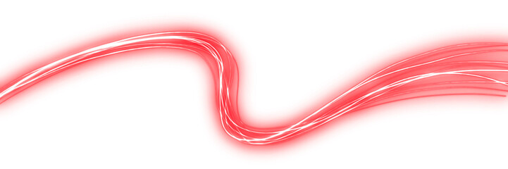 Modern Red Fiber Optic Light Lines with Glowing Motion Effect for Data Concept