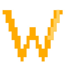 Obraz premium Alphabet Pixel art