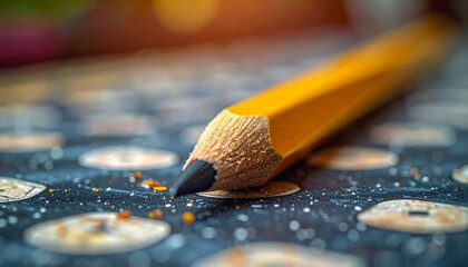 Sharp yellow graphite pencil
