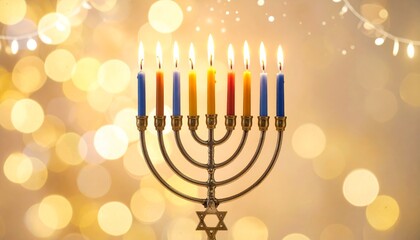 An illustration of a candle glowing with a golden flame