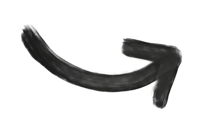 Modern Decorative Hand Drawn Directional Pointer 