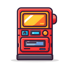 Obraz premium ATM cash withdrawal icon vector