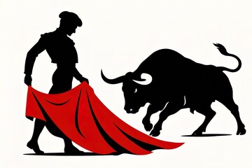 matador fighting a bull