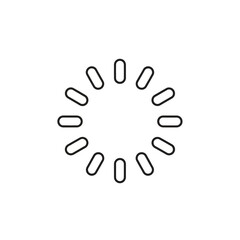 Obraz premium Loading Icon - A Simple Black and White Graphic for Digital Interfaces.