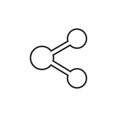Share icon symbol for social media and network connections.