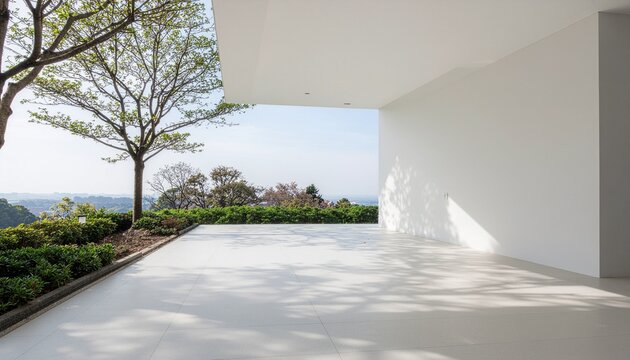 Minimal modern background with copy space for advertising banner or product display