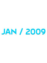 Cyan color, Jan 2009, transparent illustration
