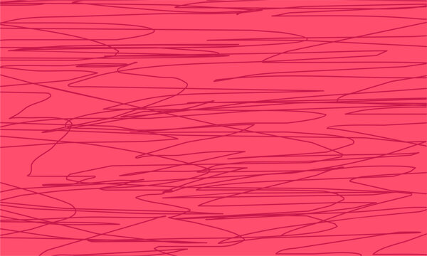 Abstract pink scribble texture with hand-drawn lines, great for modern backgrounds, creative designs, artistic projects, or bold romantic layouts.