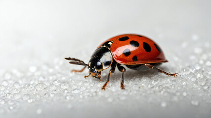 Fototapeta premium ladybug on a white background