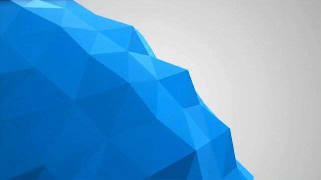 Blue Staircase 3D Rendering Animation Loop.