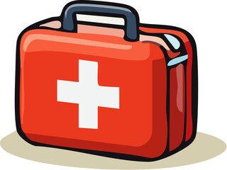 Obraz premium Red First Aid Kit.