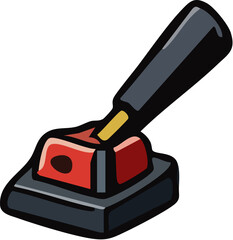 Red Push Button Switch.