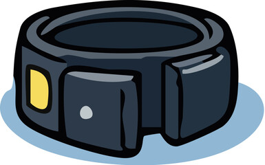 Smartwatch on Wrist Cartoon.