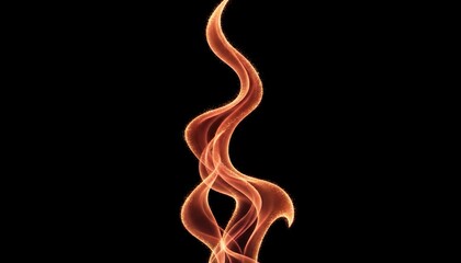 Soft flowing flames rise gently with shimmering light along their edges, creating a realistic burning effect.