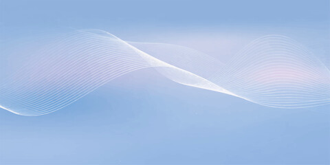 An abstract blue wave background mirrors a clear summer sky where bright white clouds and a plane trail drift through the high atmosphere © suriyaakter