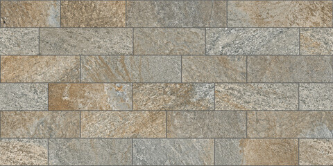 Fototapeta premium Rustic Stacked Stone Wall Texture Background,stone block wall,wall tiles elevation