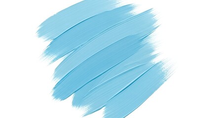 Abstract Light Blue Brushstrokes Against White Background Artistic Texture Graphic Design