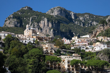Obraz premium Positano - Amalfi coast - The cityscape with the mountains
