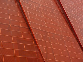 Steel panel Bronze color Modern building Facade design Gradation Architecture details 