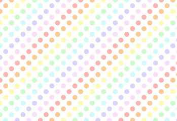 シンプルなドット背景素材　虹色
